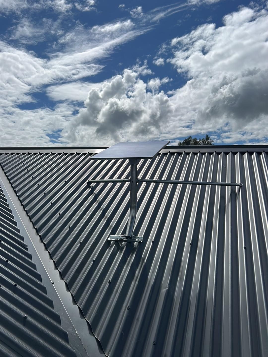 Starlink dish mount, North Dandalup — secure colorbond roof installation